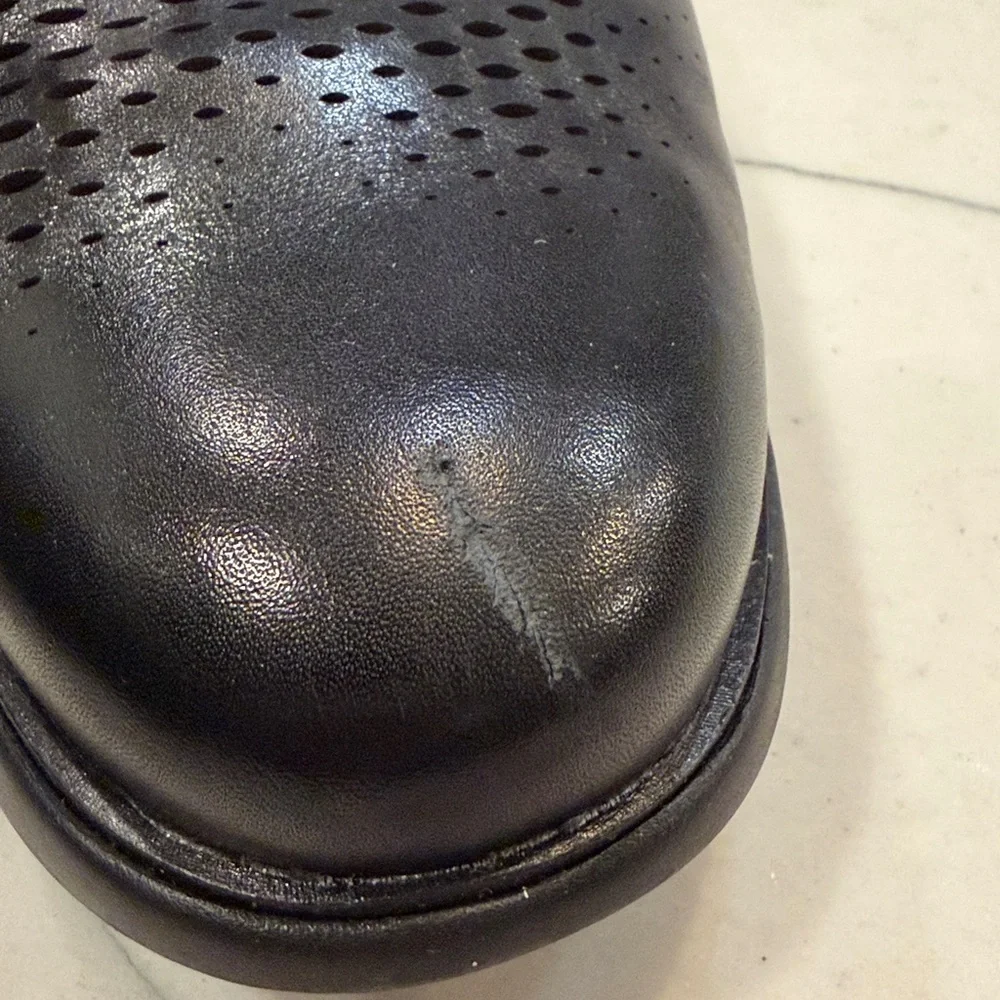 Cole Haan Black Perforated Oxfords - Picture 5 of 6
